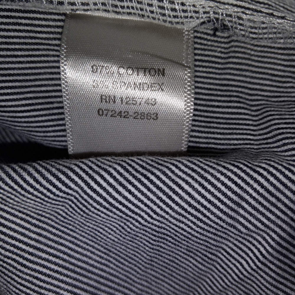 Christopher & Banks Pinstripe Blue size 4 stretch pencil skirt - Picture 8 of 10